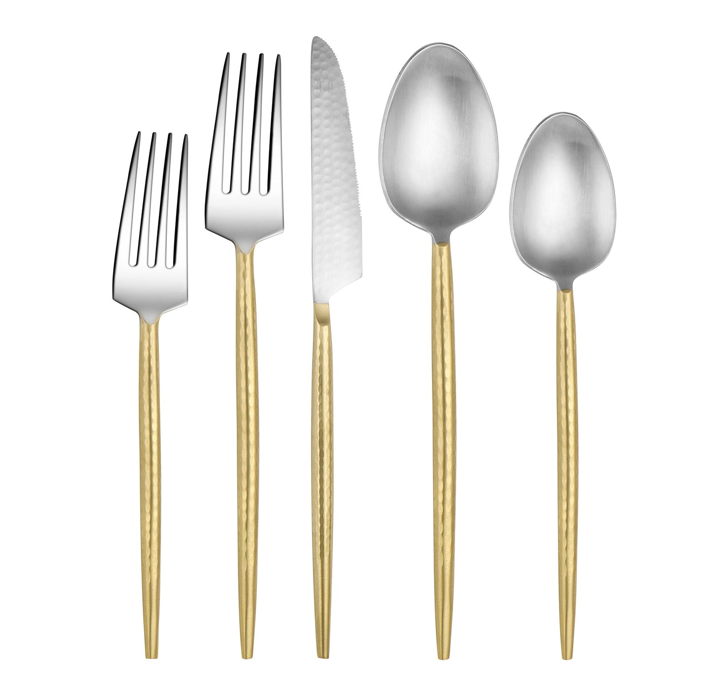 Edge Round Gold Matte Flatware